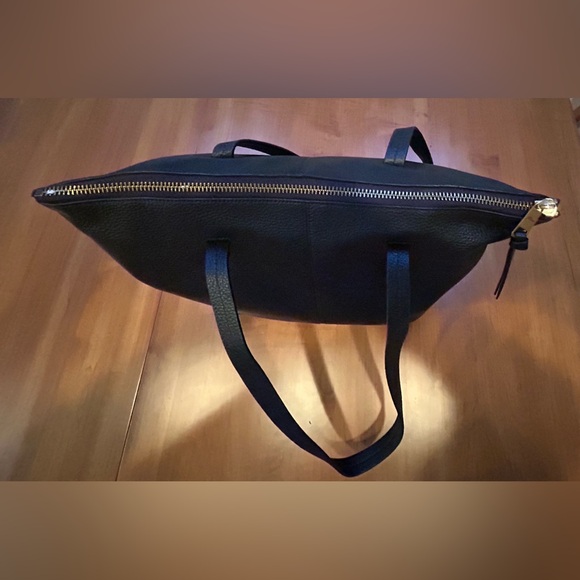 J. Crew, NWT, Devon Tote Bag,, 100% Leather, Color: Black - Picture 6 of 11